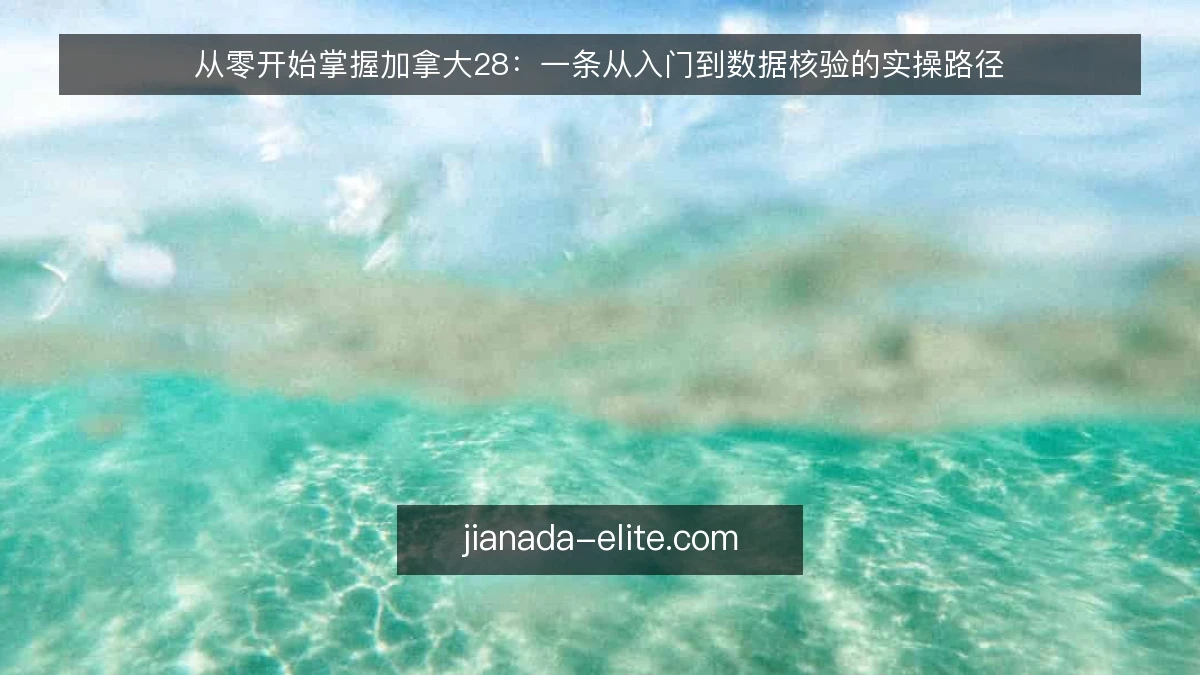 从零开始掌握加拿大28：一条从入门到数据核验的实操路径
